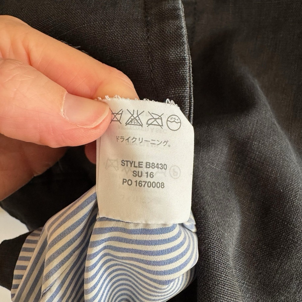J. Crew Womens Regent Blazer 8 100% Linen Blue Classic Office Work Jacket - Picture 5 of 11